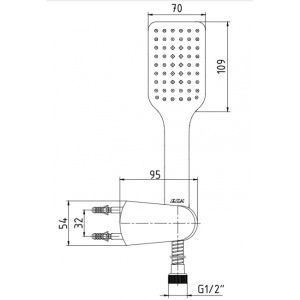 Купить Душевой набор E.C.A. Tiera 102117342C1EX черный в Москве с доставкой Душевой набор E.C.A. Tiera 102117342C1EX черный