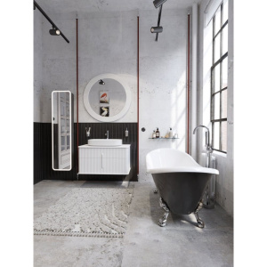 Купить Тумба с раковиной STWORKI Молде 95 белая, со столешницей в Москве с доставкой Тумба с раковиной STWORKI Молде 95 белая, со столешницей