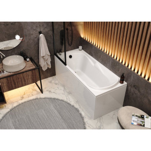 Акриловая ванна Vagnerplast Minerva 170x70 см, с каркасом, ультрабелая