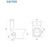 Унитаз-компакт напольный с бачком и сиденьем микролифт Santek Нео 1.WH30.2.470