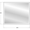Зеркало Cersanit LED 011 design 100x80, с подсветкой