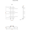 Полотенцесушитель водяной Тругор ЛЦ Логика НП 80x60