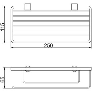 Полка Veragio Basket VR.GFT-9046.BR бронза