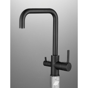 Комплект Мойка кухонная Practik PR-M 600-004 черный оникс + Смеситель BELZ B76802-7 черный