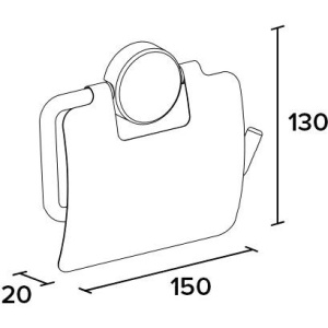 Держатель туалетной бумаги Koin Simple SI100