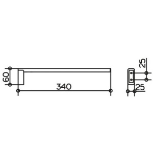 Полотенцедержатель Keuco Edition 400 11522010000 хром