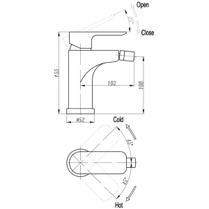 Купить Смеситель для биде Triton Панама 19506 Z в Москве с доставкой Смеситель для биде Triton Панама 19506 Z