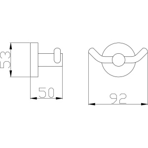 Купить Крючок Rav Slezak Colorado COA0102 двойной, хром в Москве с доставкой Крючок Rav Slezak Colorado COA0102 двойной, хром