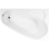 Акриловая ванна Vagnerplast Selena R 160x105 см, угловая, с каркасом, ультрабелая, асимметричная