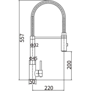 Смеситель для кухни Fashun A54111-8 сатин, белый