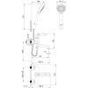 Смеситель для ванны с душем IDDIS Oxford OXFSB02i02