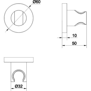 Купить Настенный держатель WHITECROSS Y Y1006CR хром в Москве с доставкой Настенный держатель WHITECROSS Y Y1006CR хром