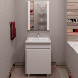 Купить Тумба с раковиной Stella Polar Фаворита 50 подвесная в Москве с доставкой Тумба с раковиной Stella Polar Фаворита 50 подвесная