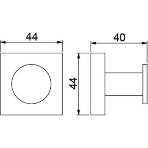 Крючок Timo Selene 12011/03 черный