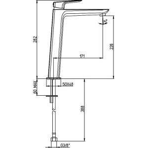 Смеситель для раковины Paini Nove 09YO205LL черный