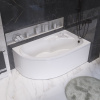 Акриловая ванна 1MarKa Diana R 170x105 см, угловая, с каркасом, асимметричная
