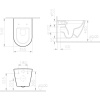 Комплект Унитаз подвесной VitrA Sanibelle 7551B003-0075 безободковый + Крышка 801-003-019 с микролифтом + Инсталляция TECE Base 9400413 4 в 1 с кнопкой смыва
