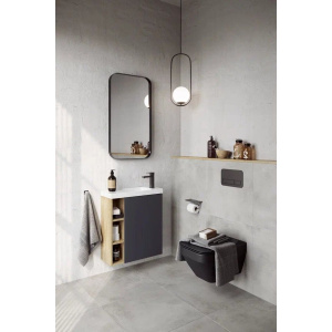 Тумба с раковиной Aqwella Alba 60 R, подвесная, дуб давос