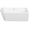 Акриловая ванна Sancos Veneto FB12 R 170x80 см, угловая, с каркасом, со сливом-переливом, асимметричная