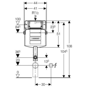 Скрытый бачок GEBERIT Sigma UP320 109.300.00.5