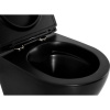 Унитаз подвесной BelBagno Colorato BB062CHR-MB безободковый, с микролифтом, матовый черный