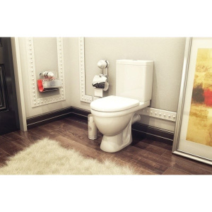 Унитаз-компакт Rosa Неро Люкс с микролифтом, Clip up