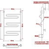 Полотенцесушитель электрический Ника Curve ЛZ 80/40-3 L