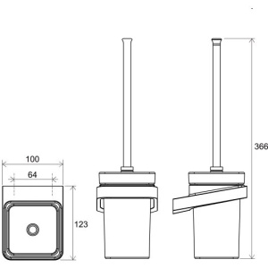 Купить Ершик для унитаза Ravak 10° X07P566 черный в Москве с доставкой Ершик для унитаза Ravak 10° X07P566 черный