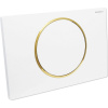 Кнопка смыва Geberit Sigma 10 115.758.KK.5 белая, золото