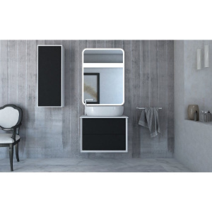 Тумба с раковиной Cezares Bellagio 70 со столешницей grafite