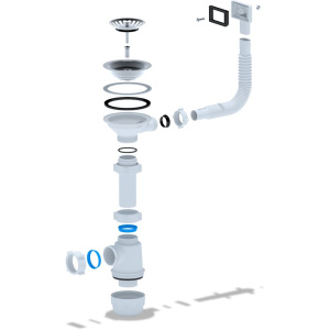 Купить Сифон для мойки АНИ пласт A0145S в Москве с доставкой Сифон для мойки АНИ пласт A0145S