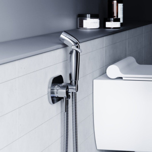 Гигиенический душ Damixa RedBlu Option 212000000 со смесителем, С ВНУТРЕННЕЙ ЧАСТЬЮ