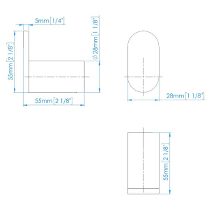 Крючок Mediclinics Aura AI1318B black finish