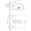 Смеситель для ванны с душем Haiba HB60589
