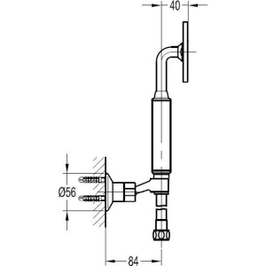 Купить Душевой гарнитур Cezares Eco KD-BORO брашированное золото в Москве с доставкой Душевой гарнитур Cezares Eco KD-BORO брашированное золото