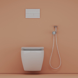 Гигиенический душ Sancos Atom SC2001CH, со смесителем, С ВНУТРЕННЕЙ ЧАСТЬЮ, хром глянцевый