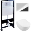 Комплект Унитаз подвесной Villeroy & Boch Subway 2.0 5614R201 alpin + Инсталляция EWRIKA ProLT 0026-2020 + Кнопка 0041 хром