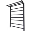 Полотенцесушитель электрический Маргроид Вид 10 СШН 80x50 R с полкой, черный матовый