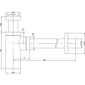 Сифон для раковины Timo 959/03L