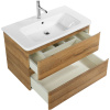 Тумба с раковиной BelBagno Albano-Cer 80 подвесная, rovere rustico
