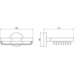 Купить Мыльница Акватек Бетта AQ4633MB матовый черный в Москве с доставкой Мыльница Акватек Бетта AQ4633MB матовый черный