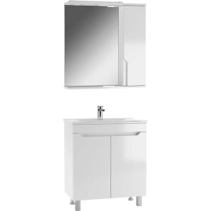 Купить Тумба с раковиной Домино Optima 65, напольная, раковна Мадера Milen в Москве с доставкой Тумба с раковиной Домино Optima 65, напольная, раковна Мадера Milen