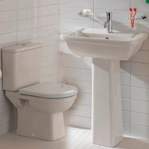 Купить Раковина VitrA Form 300 9602B003 с пьедесталом в Москве с доставкой Раковина VitrA Form 300 9602B003 с пьедесталом