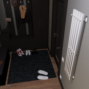 Полотенцесушитель электрический Маргроид Inaro профильный 120х24 R, с крючками, белый матовый