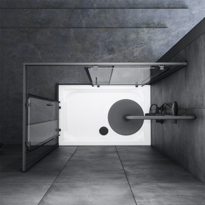 Душевой уголок AM.PM Gem W90G-404-120280-BT 120x80, профиль черный