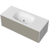 Тумба с раковиной STWORKI Олланд 120 бежево-серая