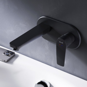 Купить Смеситель для раковины AM.PM Gem F90A72222 С ВНУТРЕННЕЙ ЧАСТЬЮ, черный в Москве с доставкой Смеситель для раковины AM.PM Gem F90A72222 С ВНУТРЕННЕЙ ЧАСТЬЮ, черный