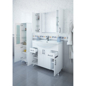 Купить Зеркало Sanflor Глория 100, белое в Москве с доставкой Зеркало Sanflor Глория 100, белое