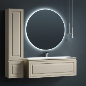 Тумба с раковиной Sancos Very 120 beige soft, раковина CN7017