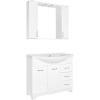 Тумба с раковиной Style Line Олеандр-2 100 Люкс, белая